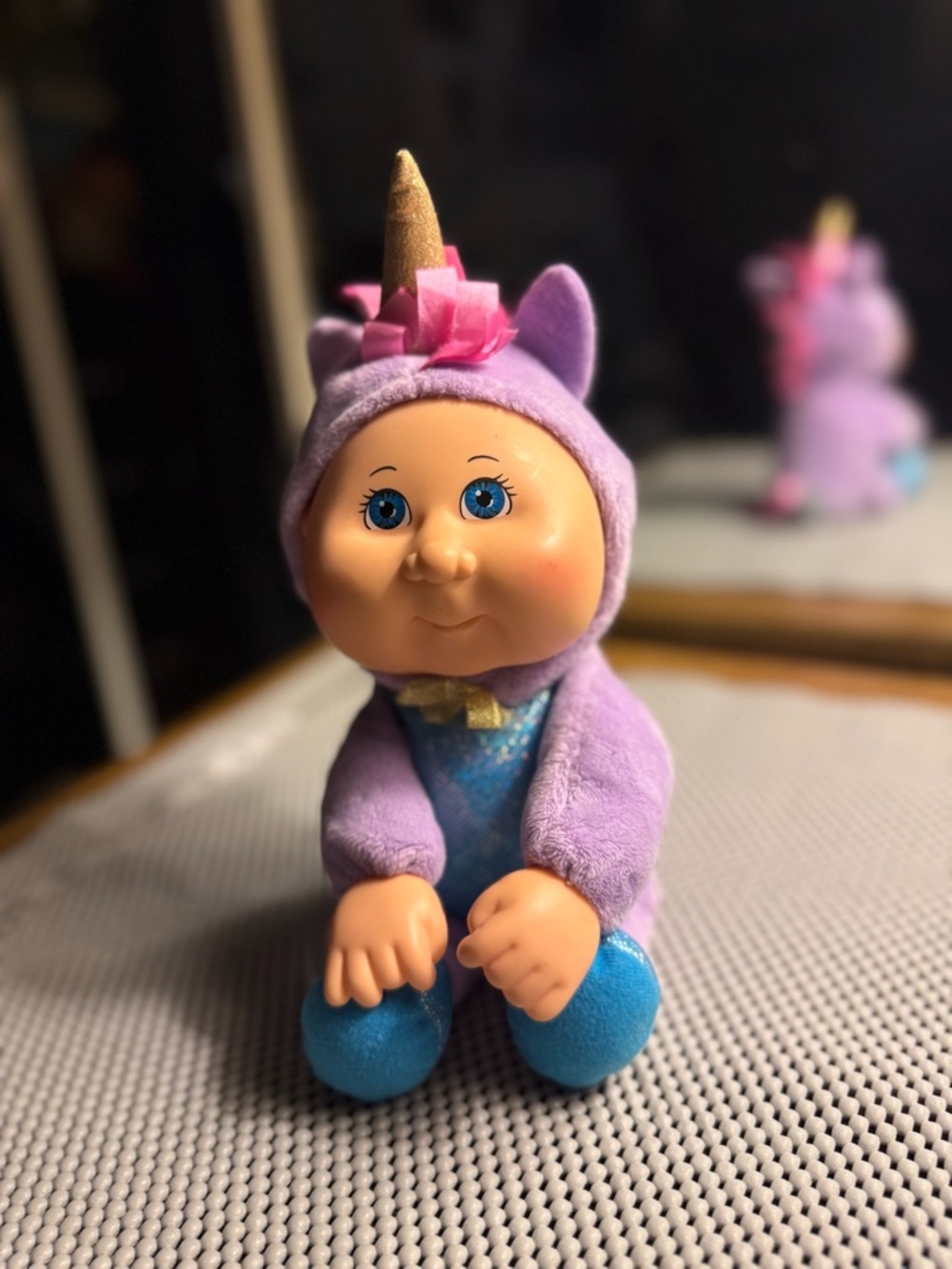 Cabbage Patch Kids Baby Unicorn Plush Baby Doll 11” Gently loved 🥰
